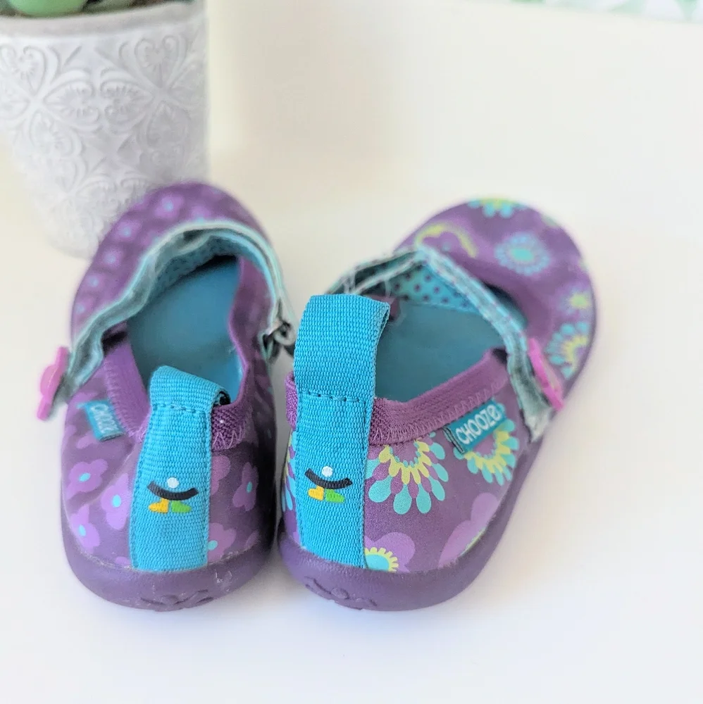 ⭐Purple Chooze Mary Jane Shoes Size 1⭐ - Picture 4 of 7